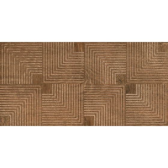 WOOD URA CUERO 30x60 πλακάκι τοίχου ματ καφέ όψη ξύλου